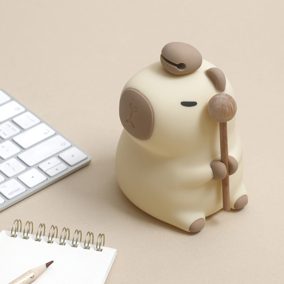 MeWaii® Flower Capybara Squishy Silicone Night Light - Perfect Gift for Kids and Girls