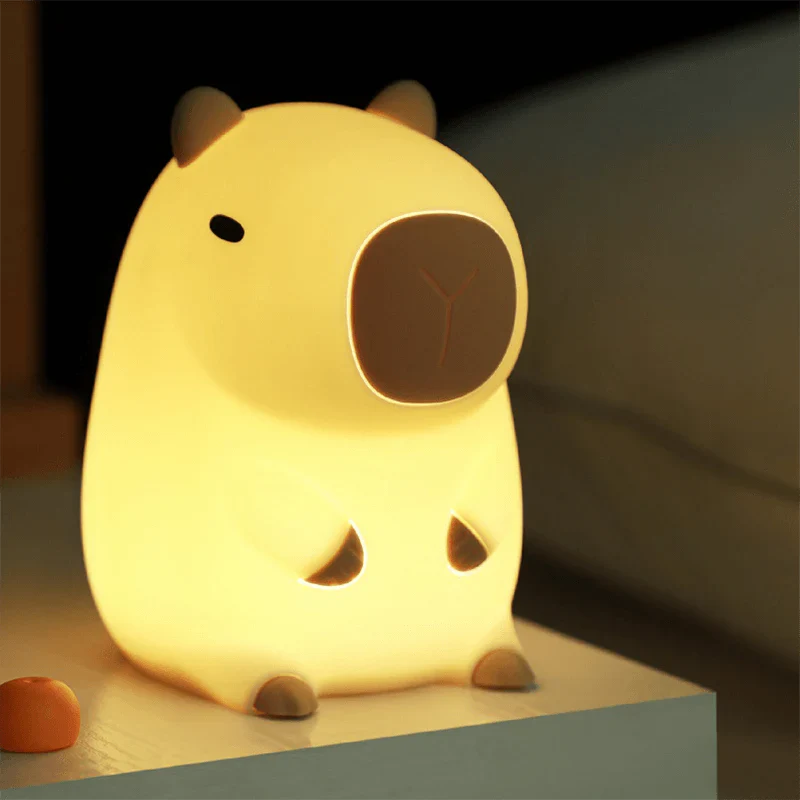 MeWaii® Capybara With Turtle LED Squishy Night Light For Gift USB Rechargeable Capybara Lamp
