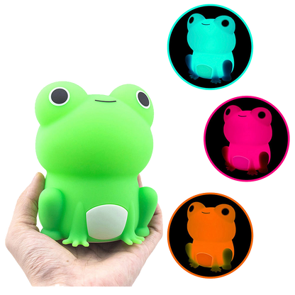 MeWaii® Squishy Silicone Peculiar Frog LED Night Light - Perfect Gift for Kids and Girls