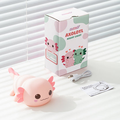 MeWaii® 2025 Limited Version Axolotl Squishy Silicone Night Light - Perfect Gift 🎁