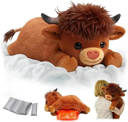 Highland Cow Weighted Heated Plush