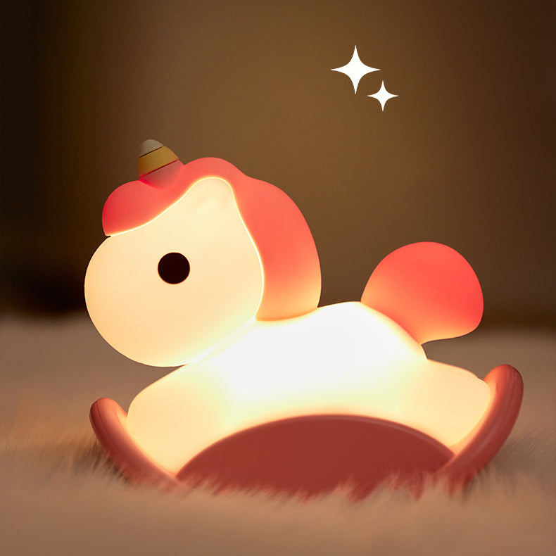 MeWaii® Unicorn Night Light LED Squishy Tap Lamp Best Gift for Baby and Girl