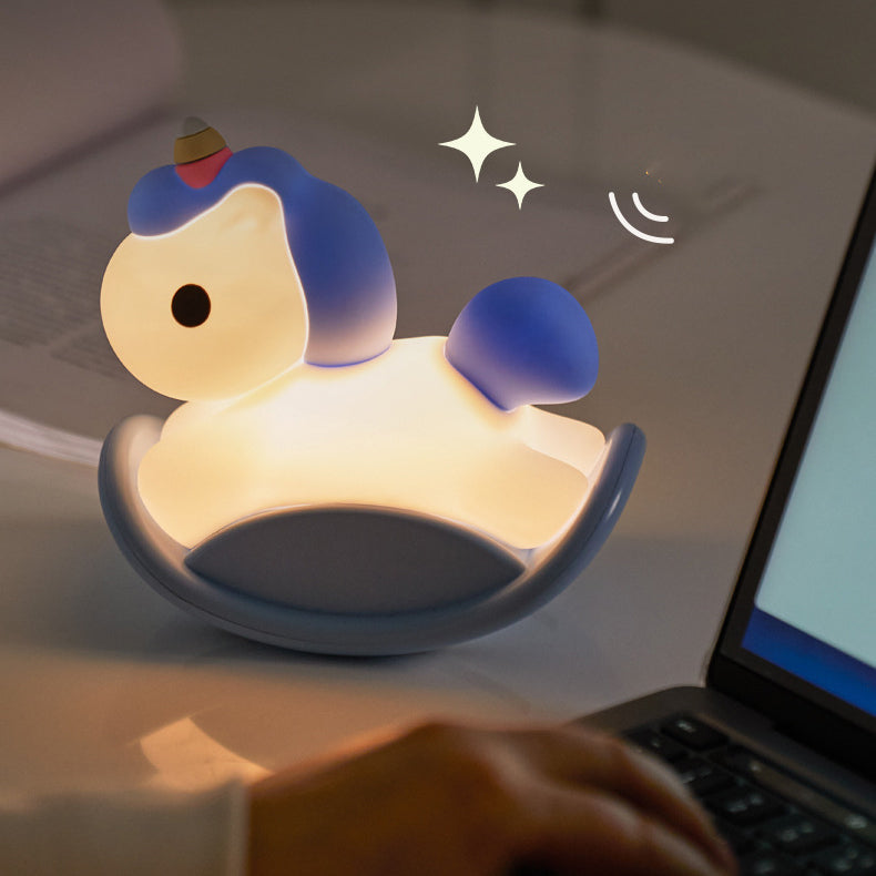 MeWaii® Unicorn Night Light LED Squishy Tap Lamp Best Gift for Baby and Girl