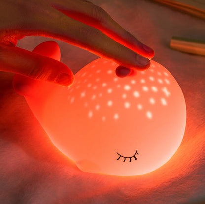 MeWaii® Whale with Water Spout and Ocean Dream Style Silicone Squishy Night Light Gift Cute Rounded Perfect Gift