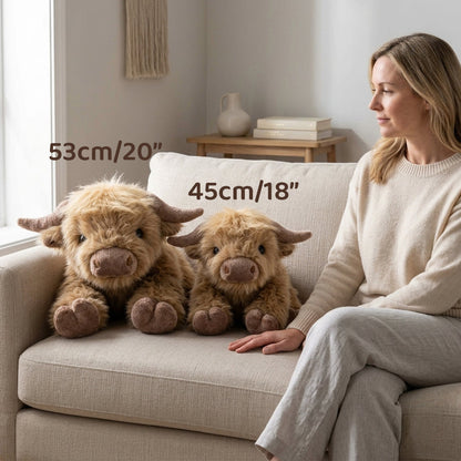 Highland Cow Weighted Heated Plush