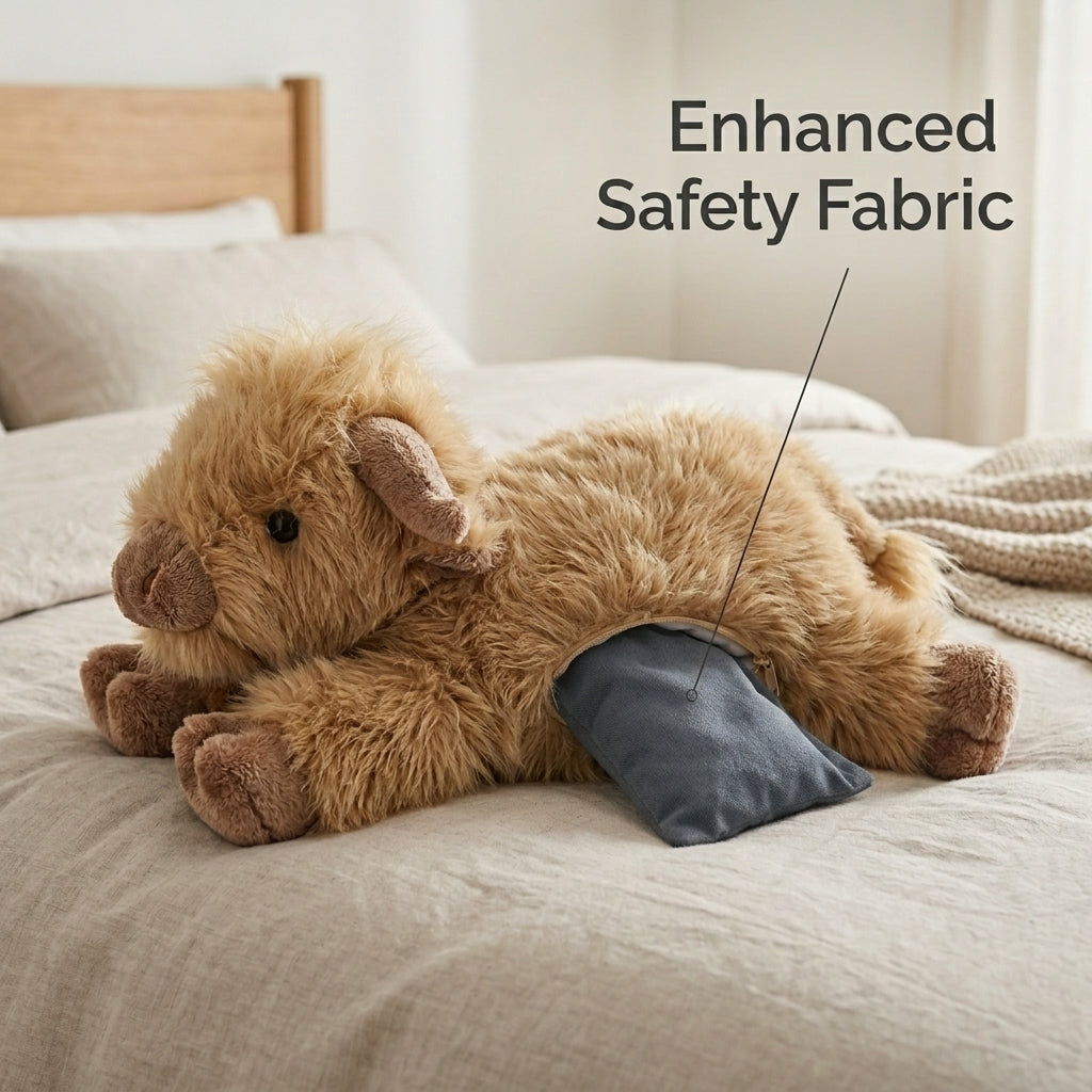 Highland Cow Weighted Heated Plush