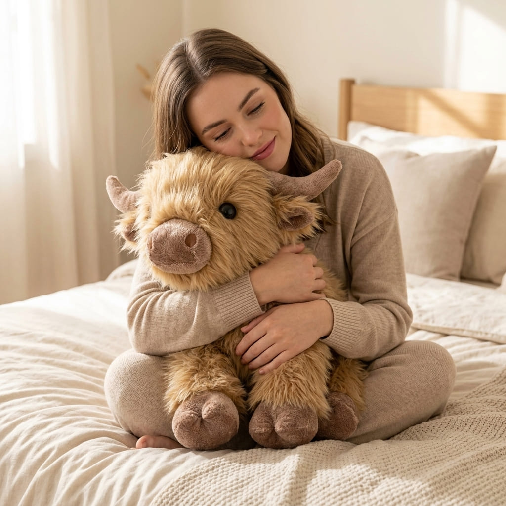 Highland Cow Weighted Heated Plush