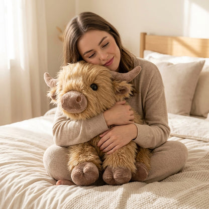 Highland Cow Weighted Heated Plush